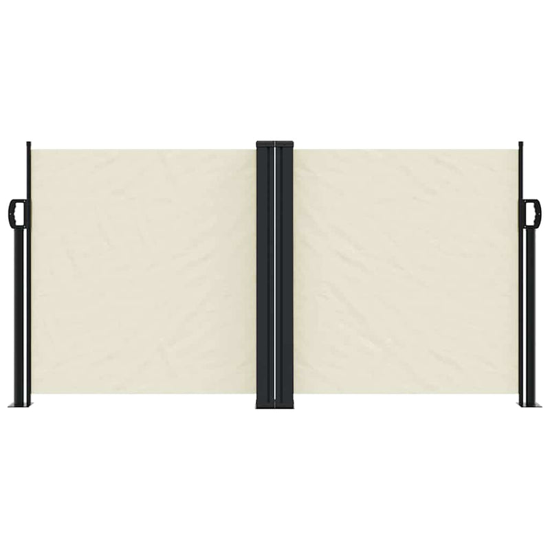 Load image into Gallery viewer, Vidaxl windscherm uittrekbaar 120x1200 cm crèmekleurig