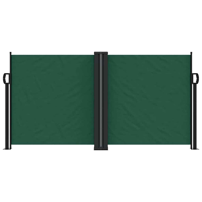 Load image into Gallery viewer, Vidaxl windscherm uittrekbaar 120x1200 cm donkergroen