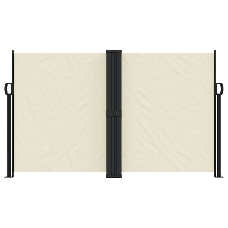 Load image into Gallery viewer, Vidaxl windscherm uittrekbaar 140x1200 cm crèmekleurig