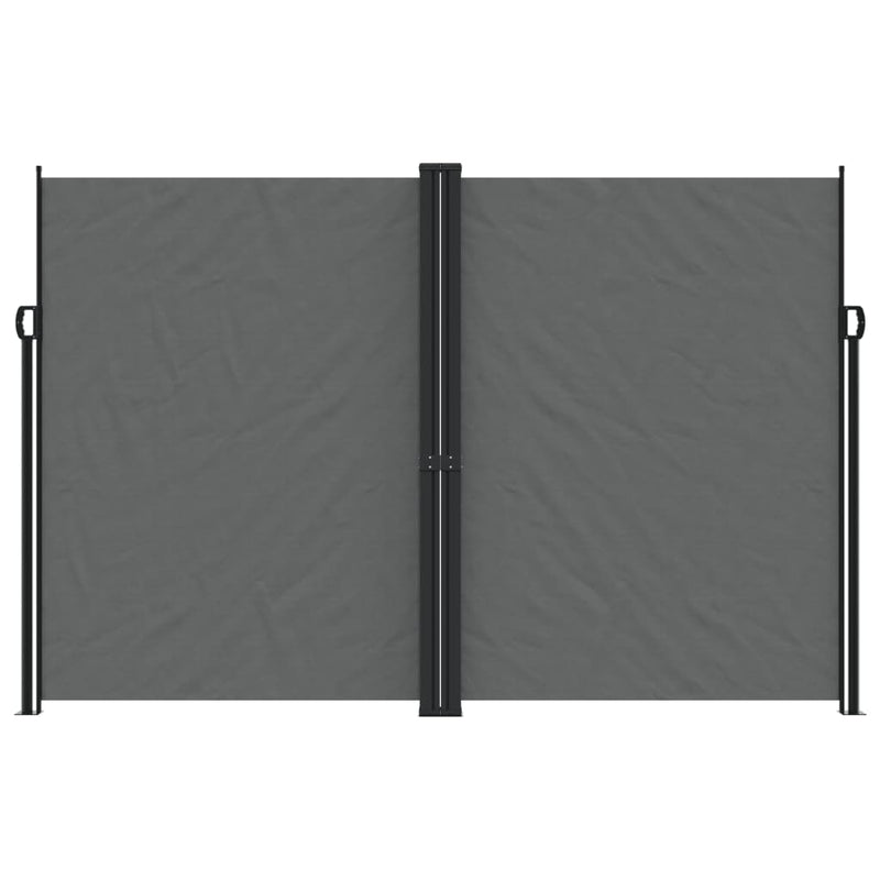 Afbeelding laden in galerijviewer, Vidaxl tuinscherm uittrekbaar 220x1200 cm antracietkleurig