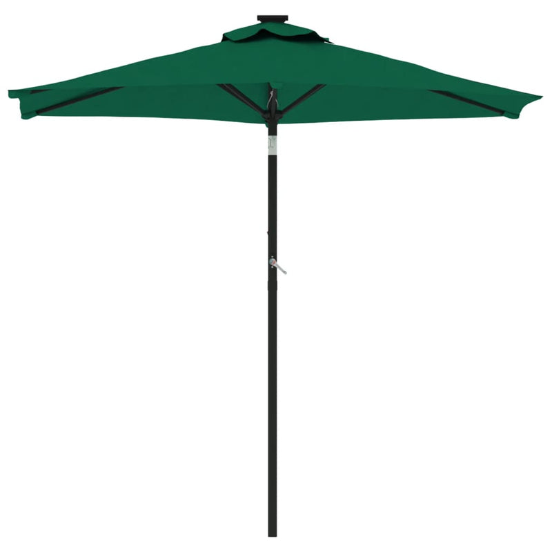 Load image into Gallery viewer, Vidaxl parasol met stalen paal 225x225x212 cm groen