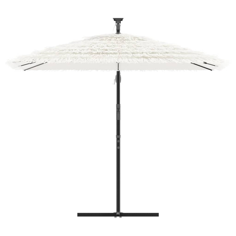 Load image into Gallery viewer, Vidaxl parasol met stalen paal 246x246x230 cm wit