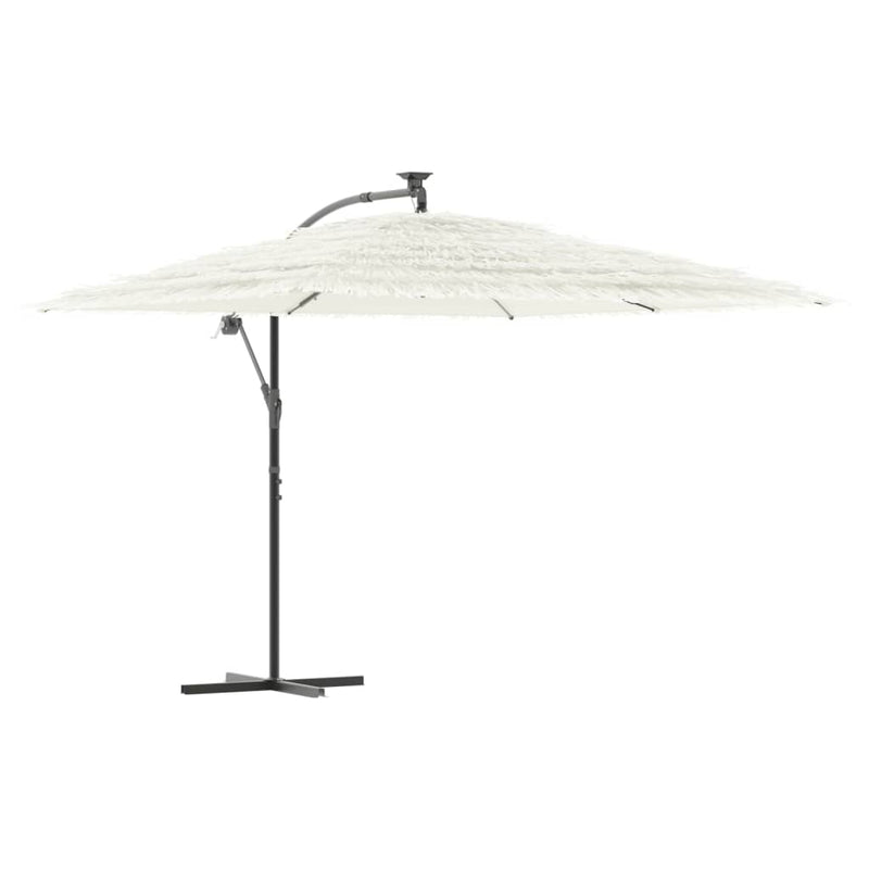 Load image into Gallery viewer, Vidaxl parasol met stalen paal 290x290x238 cm wit