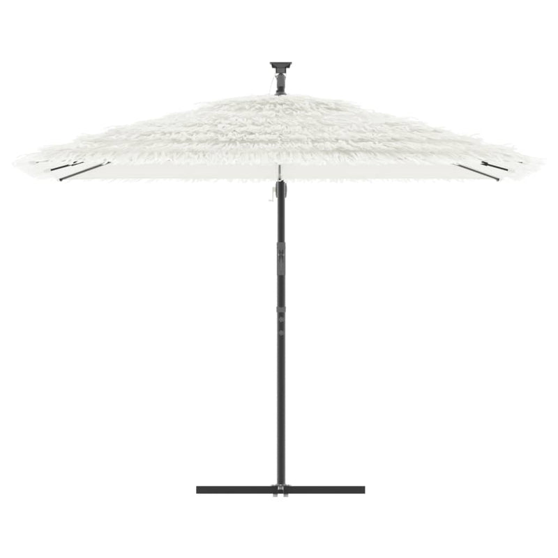 Load image into Gallery viewer, Vidaxl parasol met stalen paal 290x290x238 cm wit