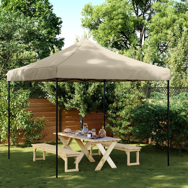 Load image into Gallery viewer, Vidaxl partytent inklapbaar pop-up 292x292x315 cm taupe