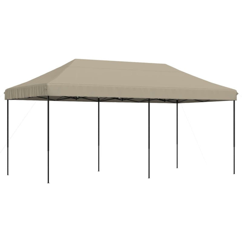 Load image into Gallery viewer, Vidaxl partytent inklapbaar pop-up 580x292x315 cm taupe