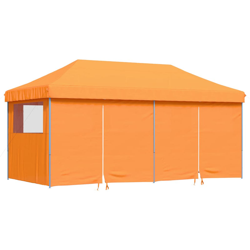 Afbeelding laden in galerijviewer, Vidaxl partytent inklapbaar pop-up met 4 zijwanden oranje