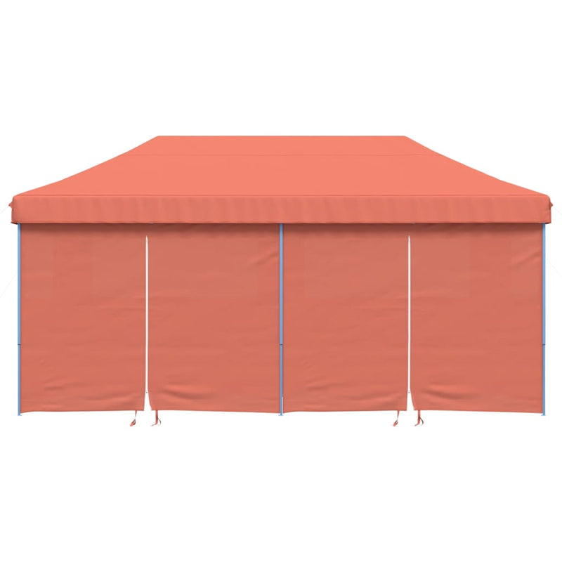 Load image into Gallery viewer, VidaXL Partytent inklapbaar pop-up met 4 zijwanden terracottakleurig