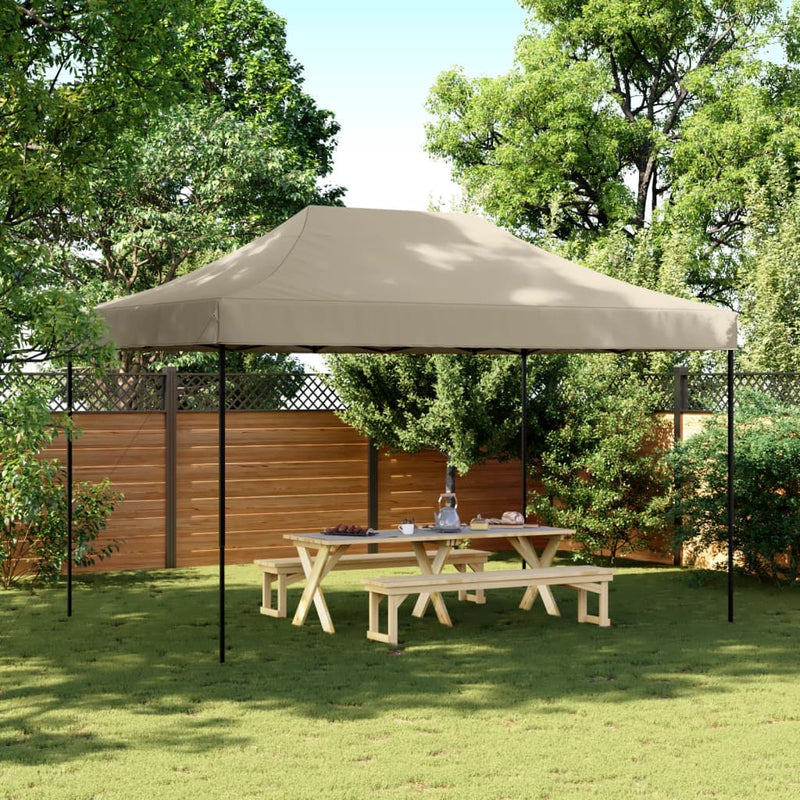 Load image into Gallery viewer, Vidaxl partytent inklapbaar pop-up 440x292x315 cm taupe