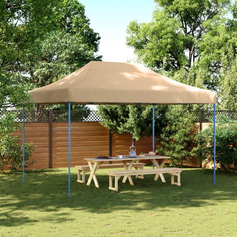 Load image into Gallery viewer, Vidaxl partytent inklapbaar pop-up 410x279x315 cm beige