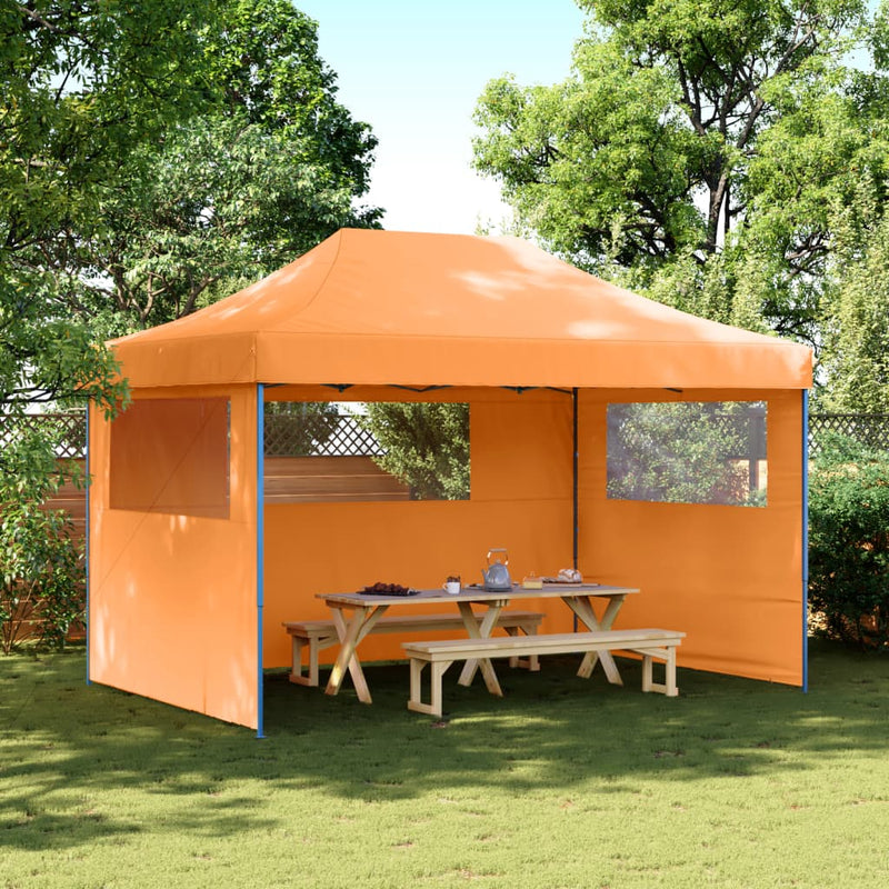 Load image into Gallery viewer, Vidaxl partytent inklapbaar pop-up met 3 zijwanden oranje