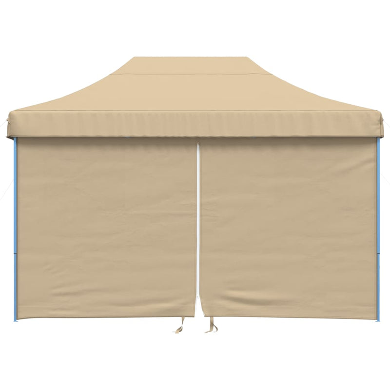 Load image into Gallery viewer, Vidaxl partytent inklapbaar pop-up met 4 zijwanden beige