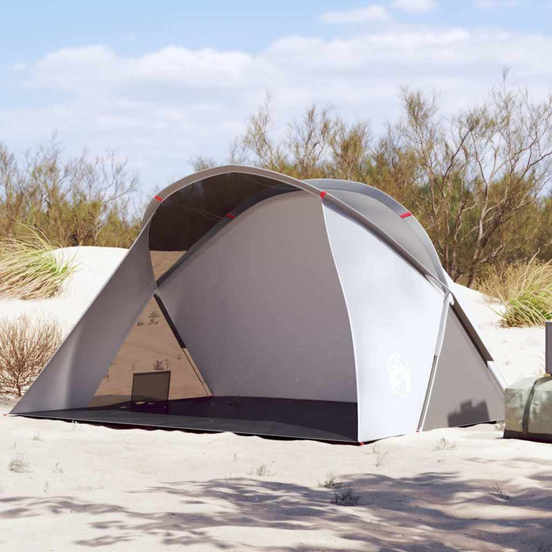 Load image into Gallery viewer, Vidaxl strandtent 2-persoons pop-up waterdicht grijs