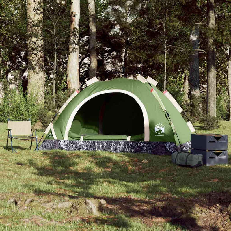 Load image into Gallery viewer, Vidaxl tent 4-persoons snelontgrendeling groen