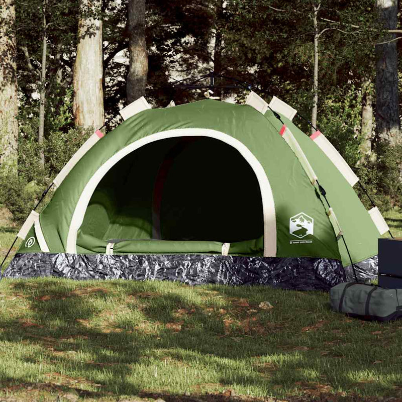 Load image into Gallery viewer, Vidaxl tent 4-persoons snelontgrendeling groen