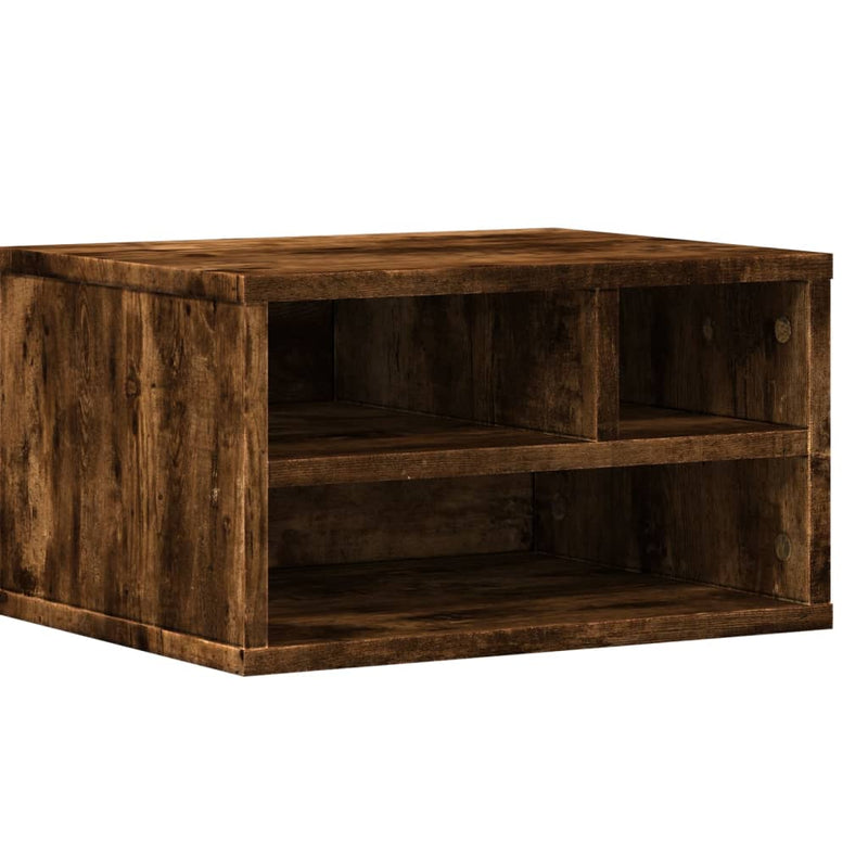 Load image into Gallery viewer, Vidaxl printerkastje 40x32x22,5 cm bewerkt hout gerookt eikenkleurig