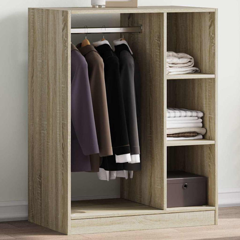 Load image into Gallery viewer, Vidaxl kledingkast 77x48x102 cm bewerkt hout sonoma eikenkleurig