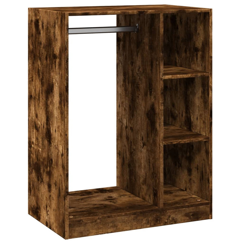 Load image into Gallery viewer, Vidaxl kledingkast 77x48x102 cm bewerkt hout gerookt eikenkleurig