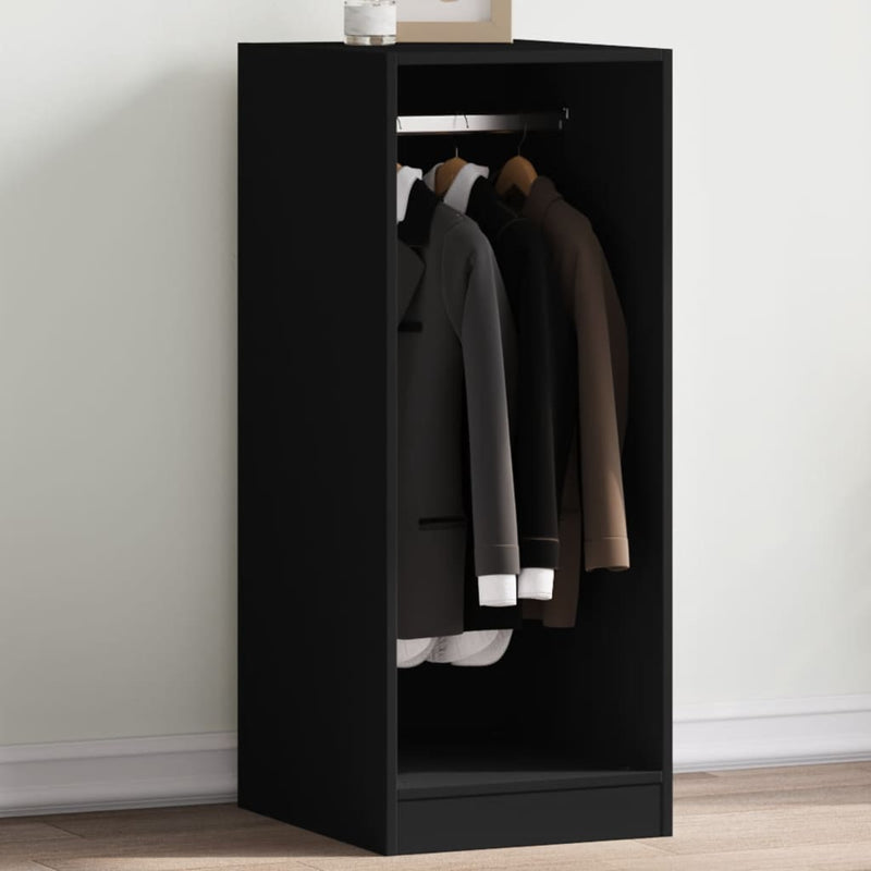 Load image into Gallery viewer, Vidaxl kledingkast 48x41x102 cm bewerkt hout zwart