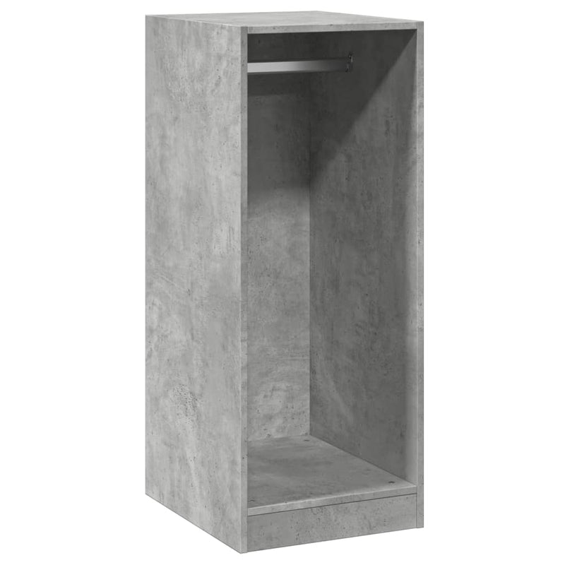 Load image into Gallery viewer, Vidaxl kledingkast 48x41x102 cm bewerkt hout betongrijs