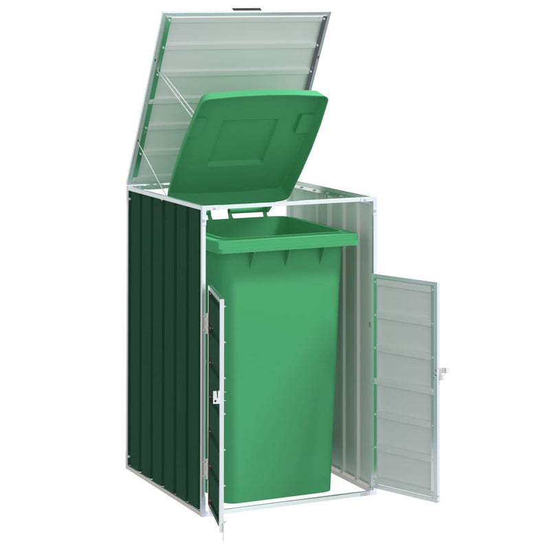 Load image into Gallery viewer, Vidaxl containerberging voor 1 container 72x81x115 cm staal groen