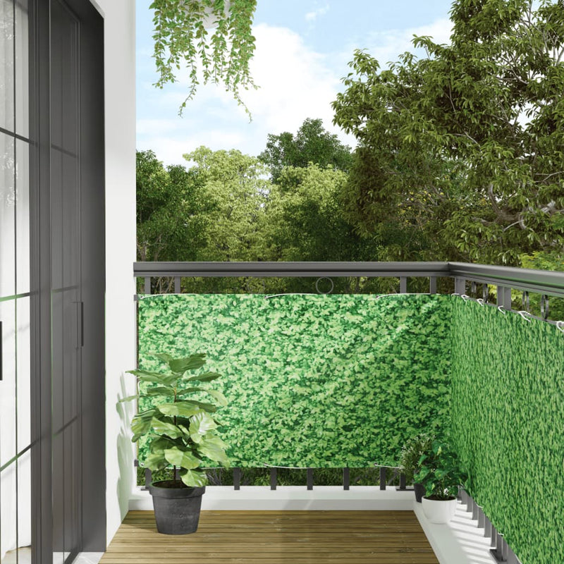 Afbeelding laden in galerijviewer, Vidaxl plantpatroon plantpatroon 1000x75 cm pvc groen