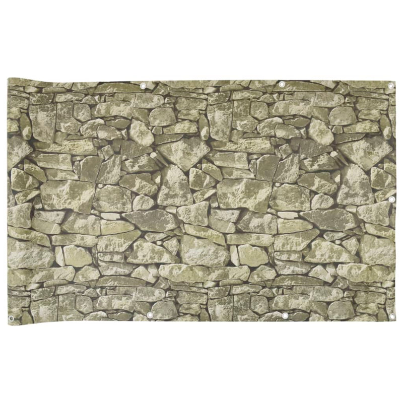 Load image into Gallery viewer, Vidaxl balkonscherm steenpatroon 800x75 cm pvc