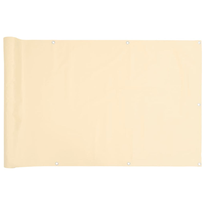 Load image into Gallery viewer, Vidaxl balkonscherm 500x120 cm pvc crèmekleurig