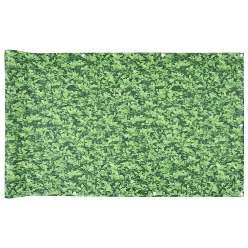 Load image into Gallery viewer, Vidaxl balkonscherm plantpatroon 400x120 cm pvc groen