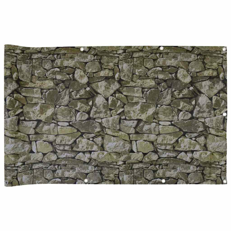 Load image into Gallery viewer, Vidaxl balkonscherm steenpatroon 700x120 cm pvc