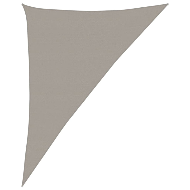 Load image into Gallery viewer, Vidaxl zonnezeil 160 g m² driehoekig 4x5x6,8 m hdpe lichtgrijs