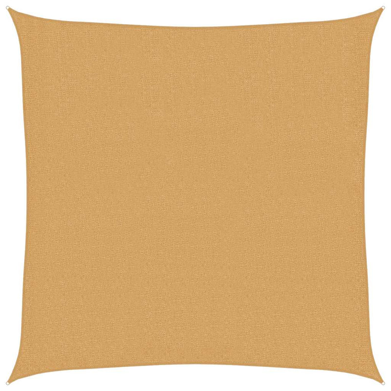 Afbeelding laden in galerijviewer, Vidaxl zonnezeil 160 g m² vierkant 2,5x2,5 m hdpe zandkleurig