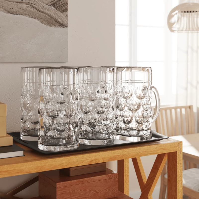Load image into Gallery viewer, Vidaxl bierpullen met handvat 6 st 1000 ml glas