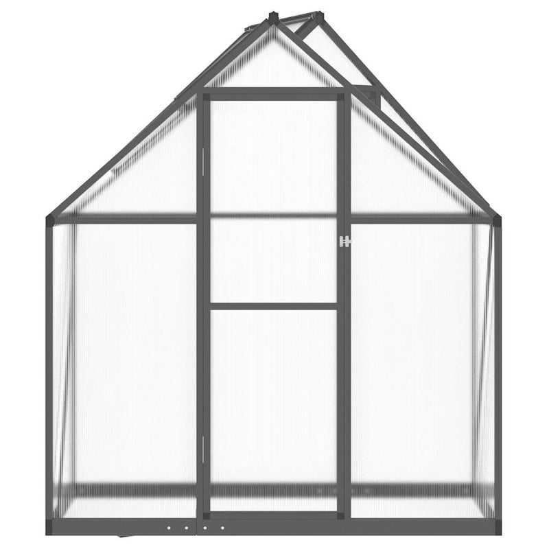 Load image into Gallery viewer, Vidaxl tuinkas met basisframe 169x58x195 cm aluminium antracietkleurig
