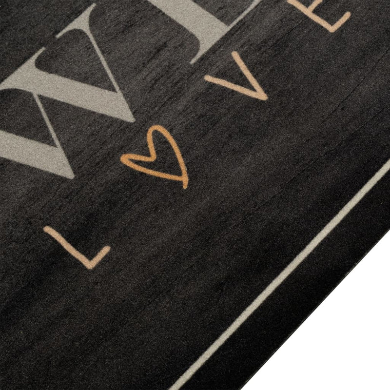 Load image into Gallery viewer, Vidaxl keukenmat wasbaar koffietekst 45x150 cm fluweel