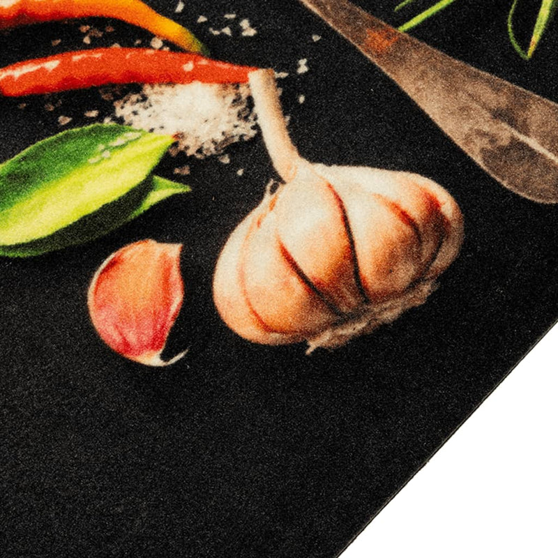 Load image into Gallery viewer, Vidaxl keukenmat wasbaar kruidenprint 60x300 cm fluweel