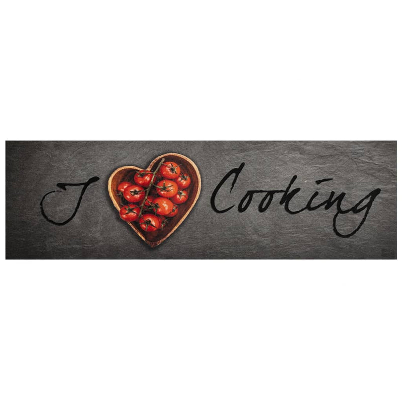 Load image into Gallery viewer, Vidaxl keukenmat wasbaar kooktekst 45x150 cm fluweel