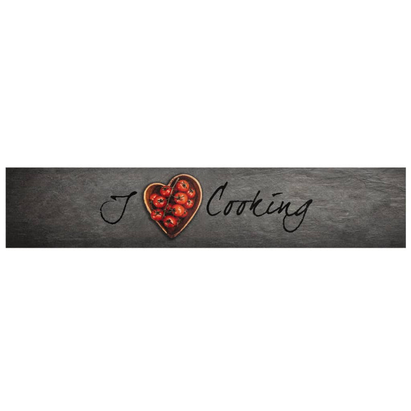 Load image into Gallery viewer, Vidaxl keukenmat wasbaar kooktekst 60x300 cm fluweel