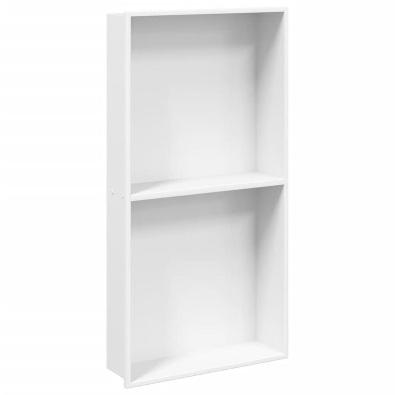 Load image into Gallery viewer, Vidaxl douchenis 32x62x9 cm roestvrijstaal matwit