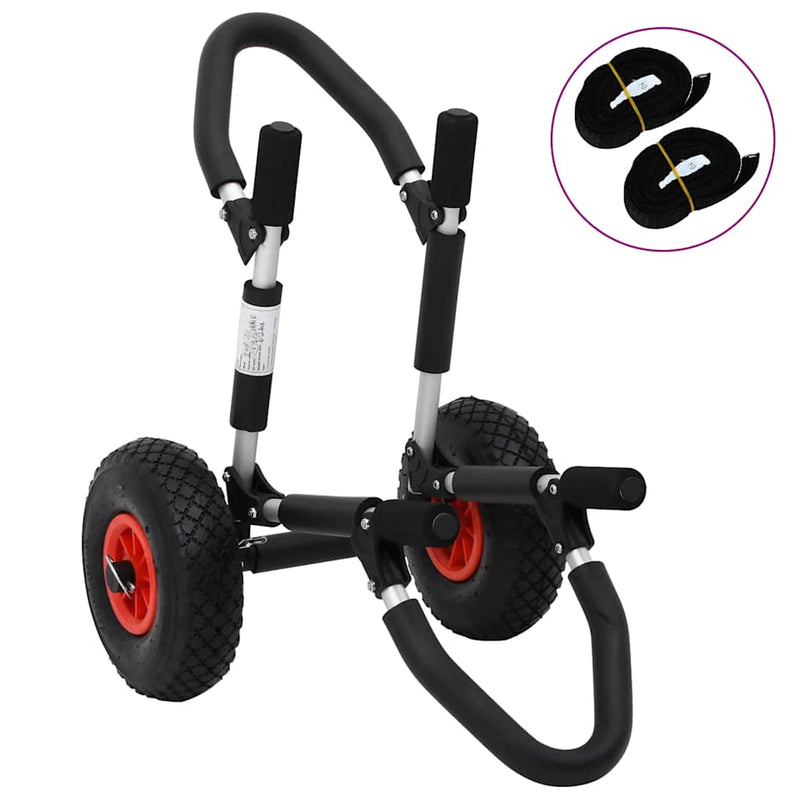 Afbeelding laden in galerijviewer, Vidaxl sup trolley voor surfplank inklapbaar 45 kg aluminium