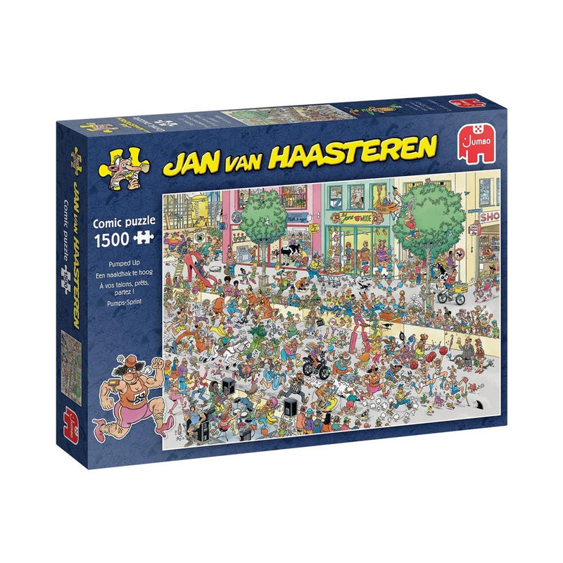 Load image into Gallery viewer, Jumbo puzzel jan van haasteren - een naaldhak te hoog 1500 stukjes