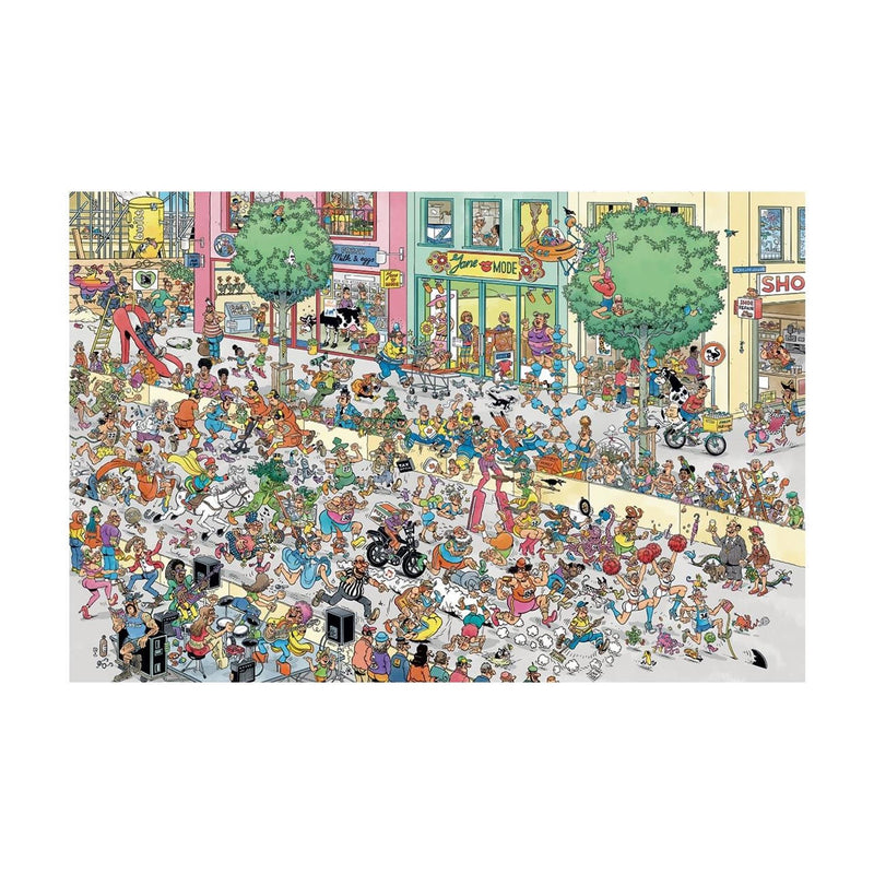 Load image into Gallery viewer, Jumbo puzzel jan van haasteren - een naaldhak te hoog 1500 stukjes