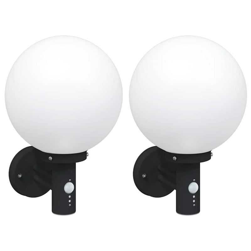 Load image into Gallery viewer, Vidaxl buiten wandlamp 2 pcs zwart 28 x 25 x 38 cm
