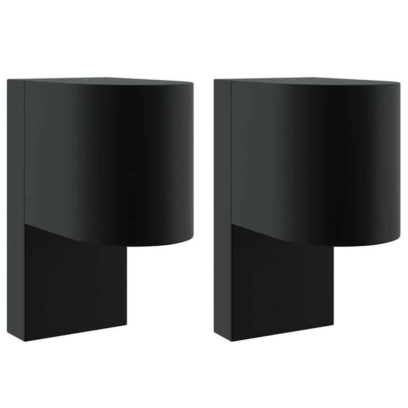 Load image into Gallery viewer, Vidaxl buiten wandlamp 2 pcs zwart 12 x 7 x 15 cm roestvrij staal