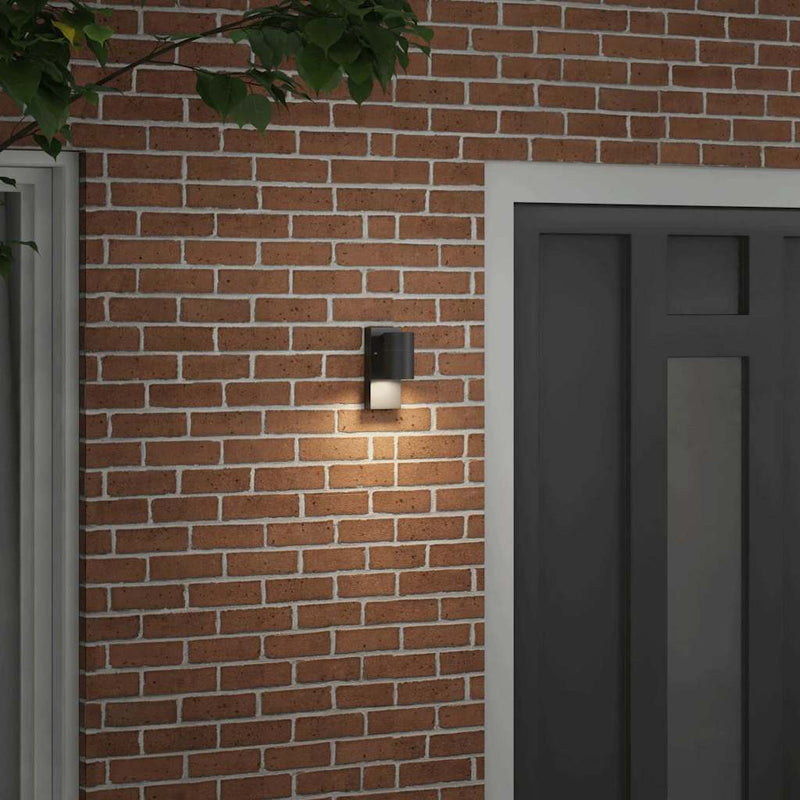 Load image into Gallery viewer, Vidaxl buiten wandlamp zwart 6,5 x 10,5 x 16 cm rvs en glas