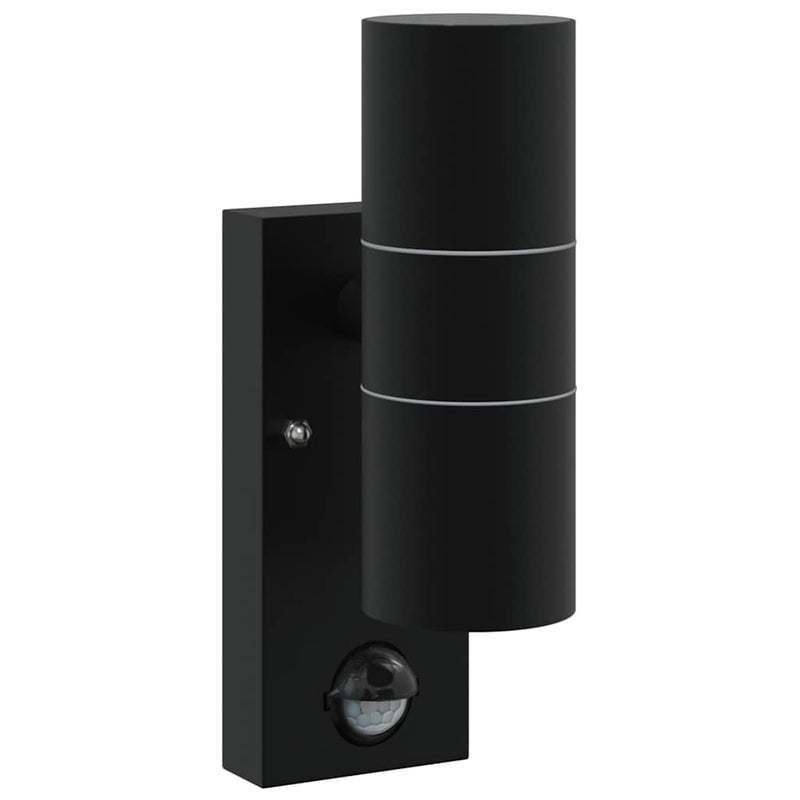 Load image into Gallery viewer, Vidaxl buiten wandlamp zwart 7 x 10 x 22 cm rvs en glas