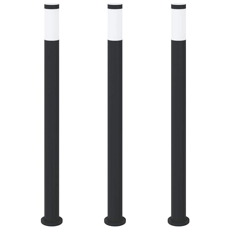 Load image into Gallery viewer, Vidaxl bolderverlichting 3 stuks 110 cm rvs ip44