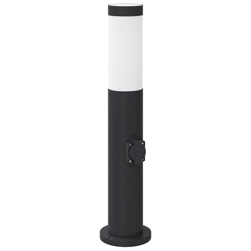 Load image into Gallery viewer, Vidaxl bolderarmatuur met stopcontact 50 cm rvs ip44