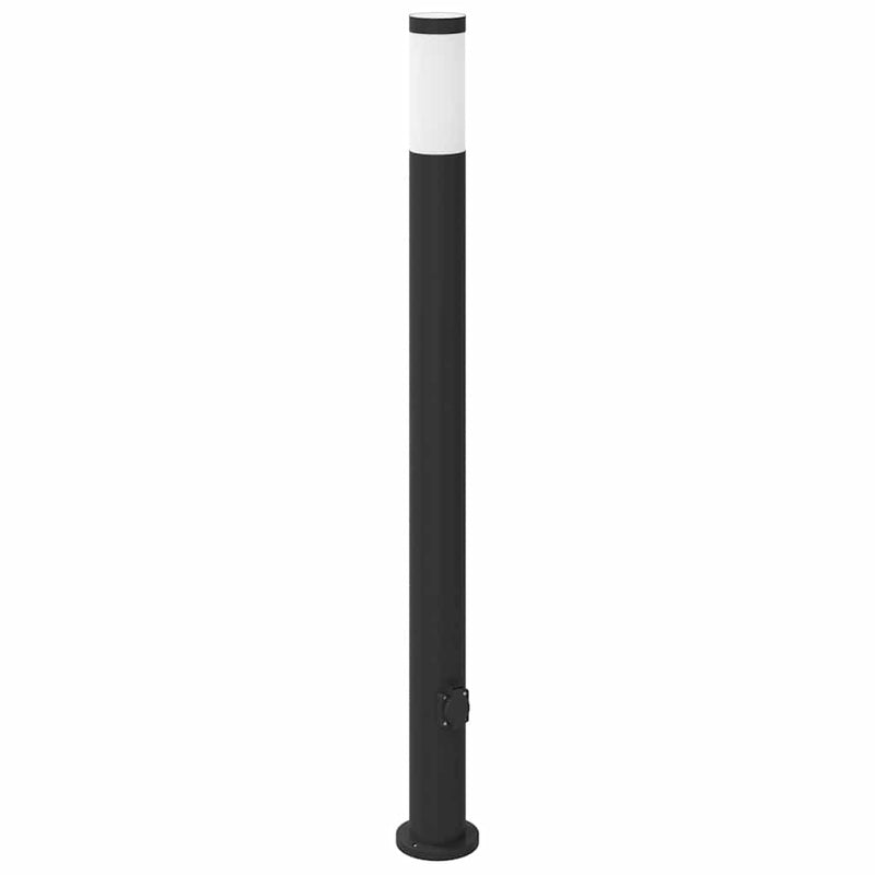 Load image into Gallery viewer, Vidaxl bolderarmatuur met stopcontact 110 cm rvs ip44