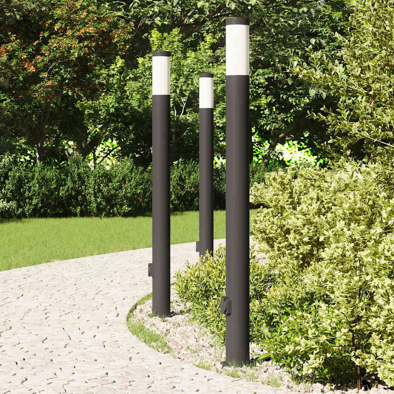 Load image into Gallery viewer, Vidaxl bolderverlichting met stopcontact 3 stuks 110 cm roestvrij staal ip44